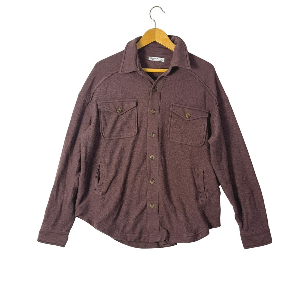 Arizona‎ Jean Co. Button Down Shirt Jacket Top Womens Plum Casual Size XS - Picture 2 of 13
